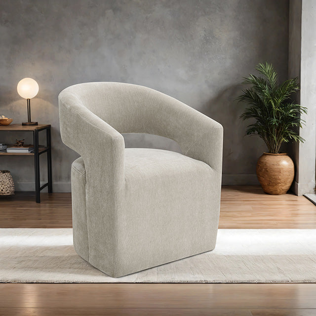 Tresa Arm Chair with Casters