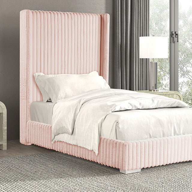 Cadwell E.King, Queen, & Full Bed White, Gray, & Black