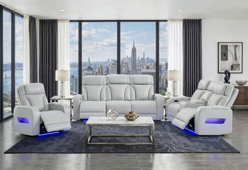 U8611 BLANCHE SILVER P2 PWR REC SOFA/PWR CON REC LOVESEAT/PWR REC