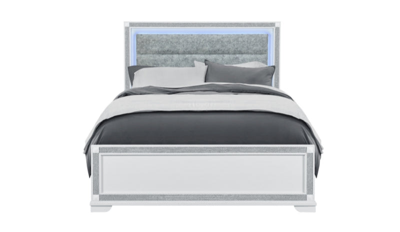 SOLEIL WHITE QUEEN BED