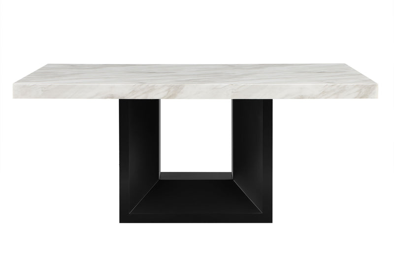 D02 DINING TABLE + 8 D03 BLACK DINING CHAIRS