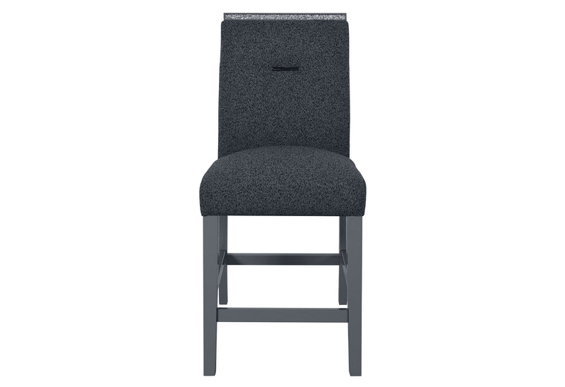 MONACO DARK GREY BAR TABLE AND 8 MONACO DARK GREY BAR STOOLS