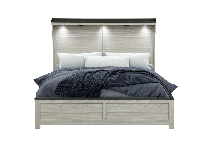 ASHLEY BROWN QUEEN BED