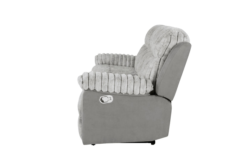 U6028 GREY RECLINING SOFA
