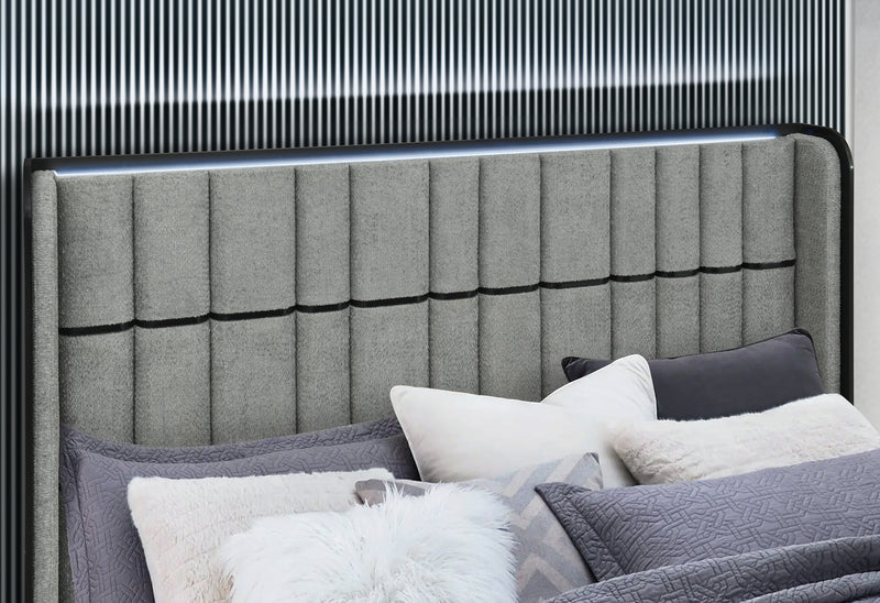 ISABELLA GREY KING BED GROUP