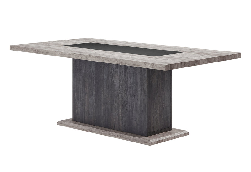 D8030 DINING TABLE WITH STORAGE DRAWERS AND STORAGE DOOR