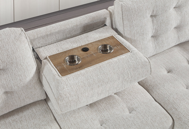 U0707 CHALK REVERSIBLE SOFA BED