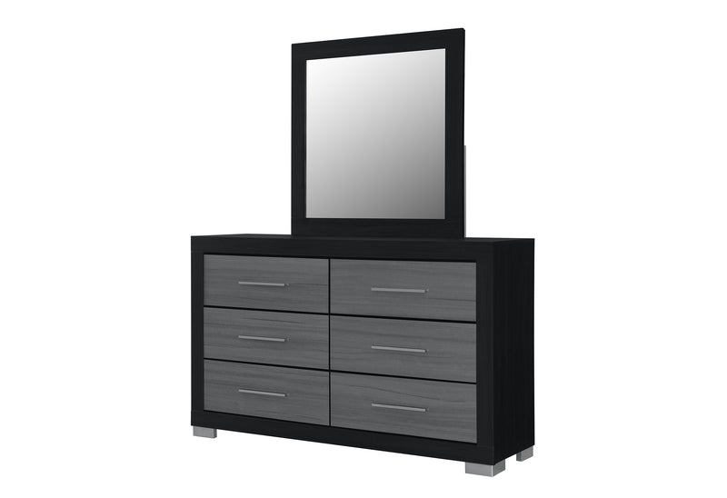 EMMA BLACK/GREY MIRROR
