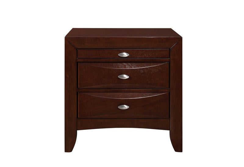 LINDA NEW MERLOT NIGHTSTAND