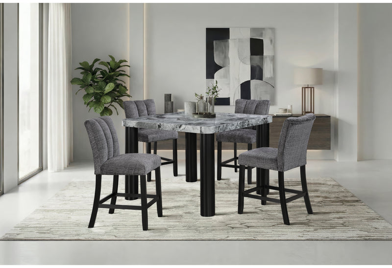 D5473 BAR TABLE AND 6 D06 BAR STOOLS