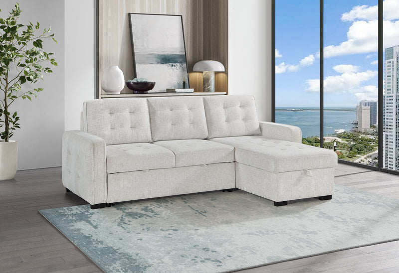 U0707 CHALK REVERSIBLE SOFA BED