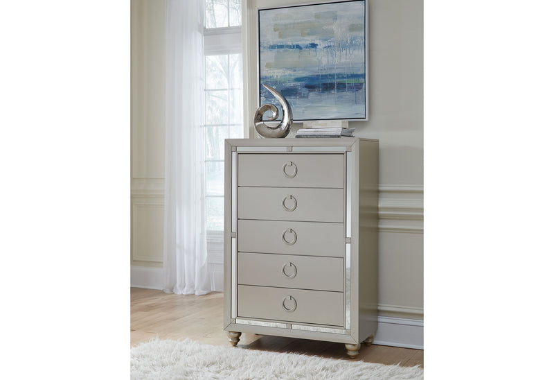 RILEY SILVER KING BED GROUP