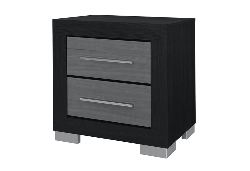 EMMA BLACK/GREY NIGHTSTAND