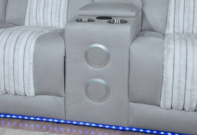 U8000 GREY P2 SECTIONAL WITH LED