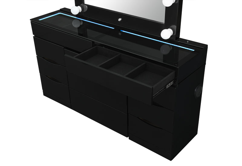 ELLA BLACK VANITY WITH SPEAKER