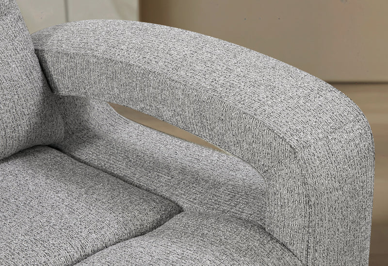 U6611 GREY 15 POWER RECLINING SOFA/POWER CONSOLE RECLINING LOVESEAT
