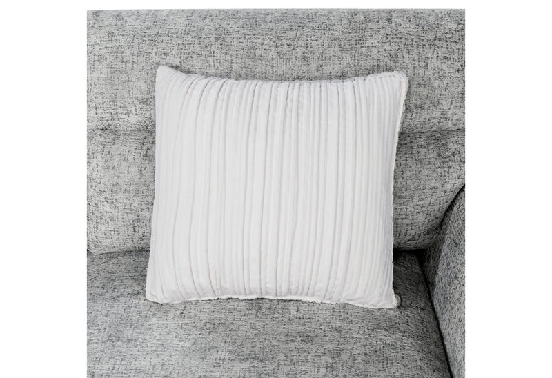 U9401 NICKEL SOFA BED SECTIONAL WITH 3 PILLOWS AND OTTOMAN