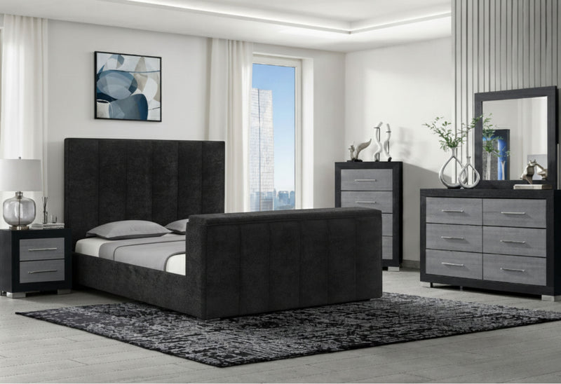 SERENITY/EMMA ONYX QUEEN BED GROUP