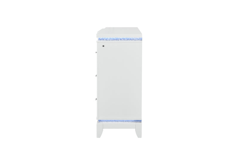 ALINA WHITE DRESSER WITH LED