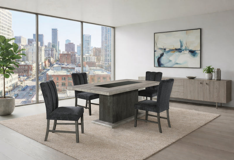 D8030 DINING TABLE AND 4 D8030 DINING CHAIRS