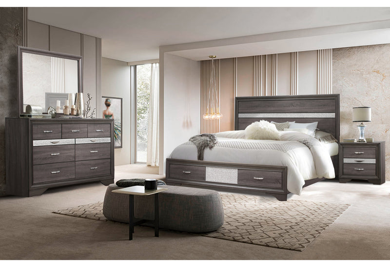 SEVILLE GREY FULL BED GROUP