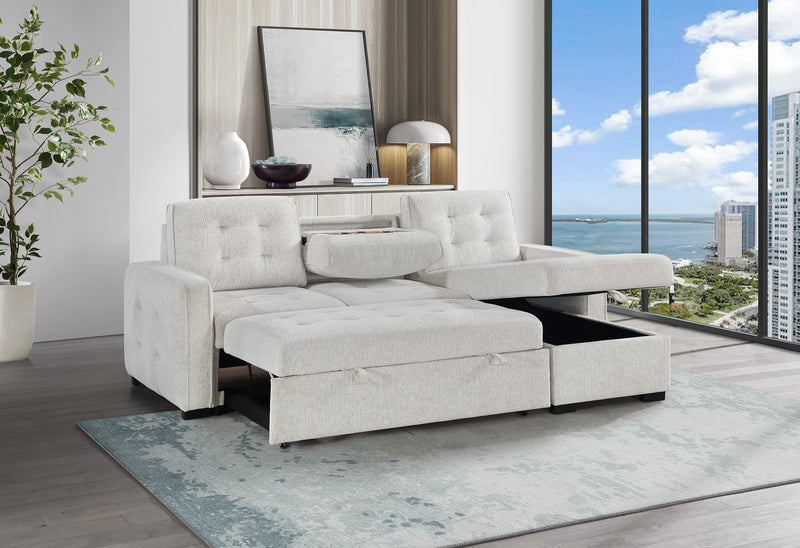 U0707 CHALK REVERSIBLE SOFA BED